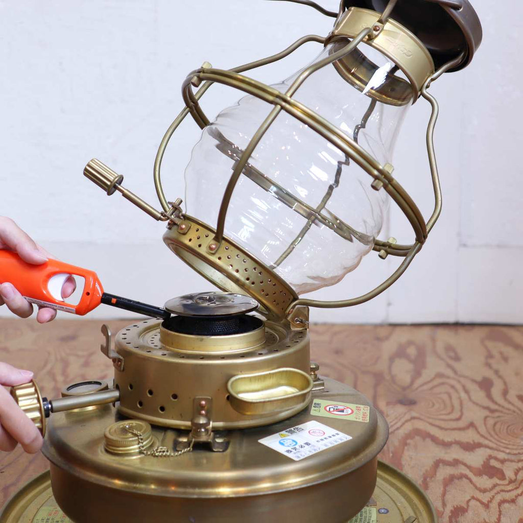 ニッセン / 日本船燈 ストーブ  ゴールドフレーム レトロ 暖房器具
