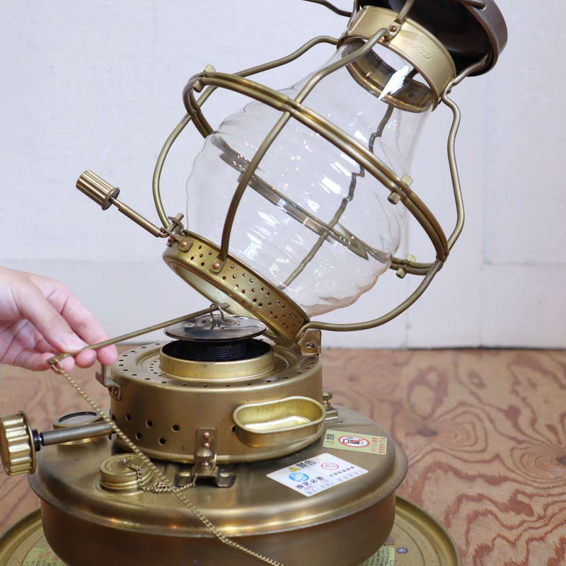 ニッセン / 日本船燈 ストーブ IS-3 ゴールドフレーム レトロ 暖房器具
