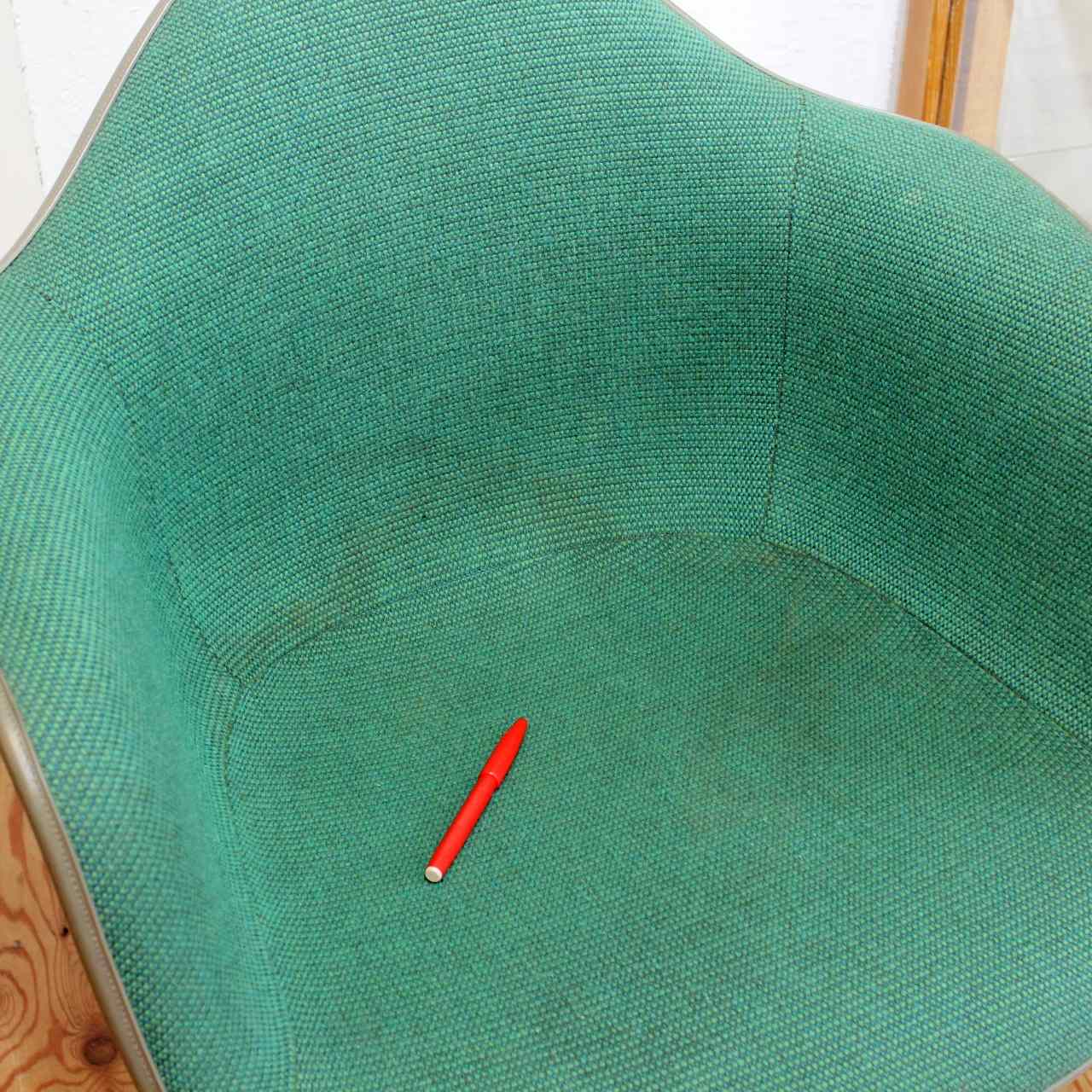 ハーマンミラー/HermanMiller アームシェルチェア  グリーン チャールズ＆レイ・イームズ