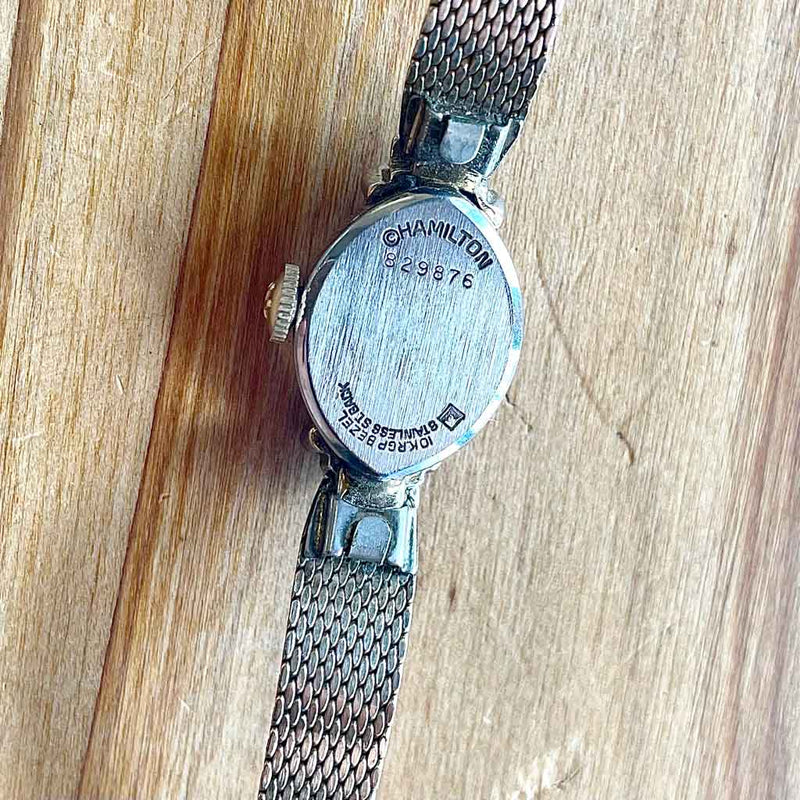 ハミルトン / HAMILTON レディース 腕時計 【52】 6Pダイヤ 10K RGP  アンティーク腕時計 ヴィンテージ