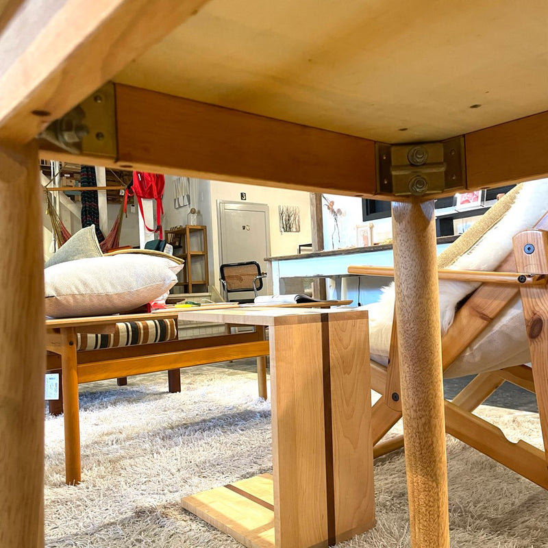 リバイブモブラープロジェクト スクラップウッド天板デスク 木脚 廃材のアップサイクル 地球環境にいちばん優しい家具