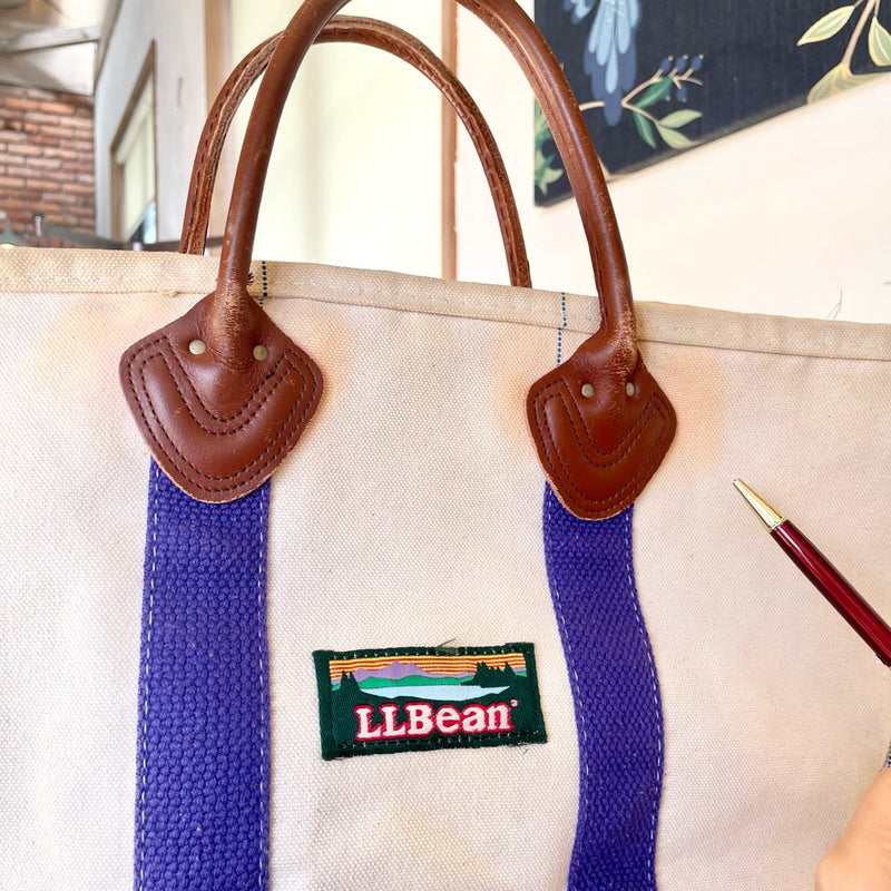 L.L.Bean / LLビーン レザーハンドル トートバッグ 80s ヴィンテージ