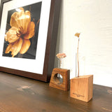 不要になった古い家具の木材から作った 一輪挿し【2個セット/ギフトBOX付】 花瓶 リバイブモブラープロジェクト